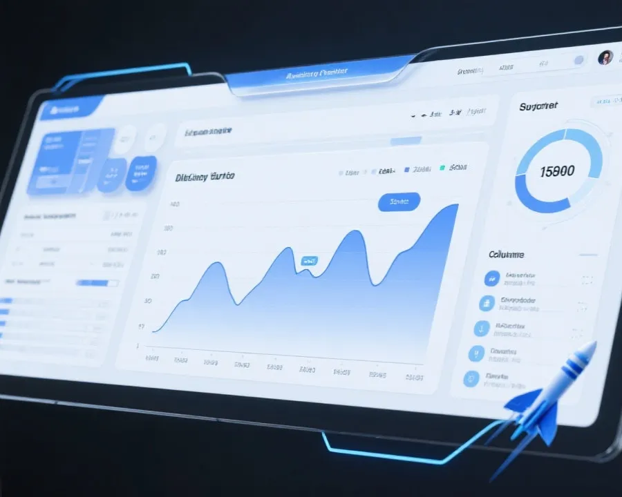 Trend dashboard illustration