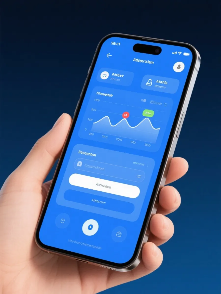 Official mobile app interface