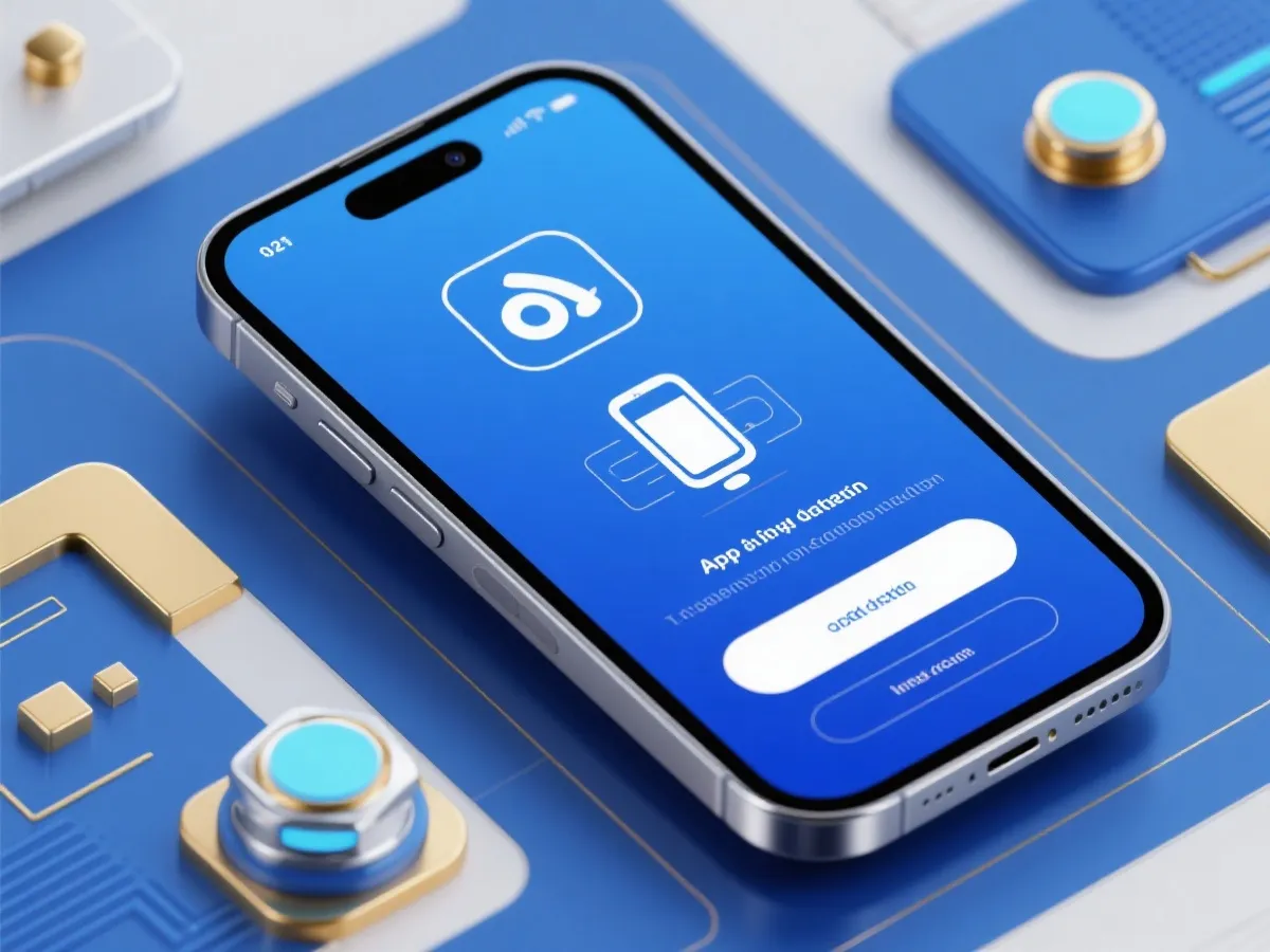 Mobile app onboarding illustration